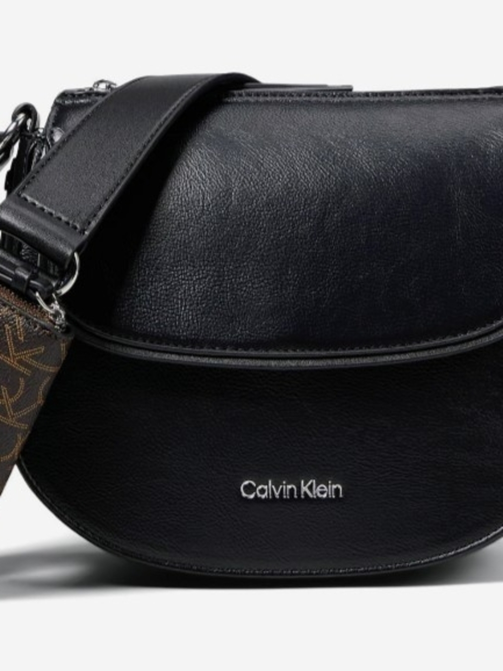 Calvin Klein Black Leather Crossbody Bag